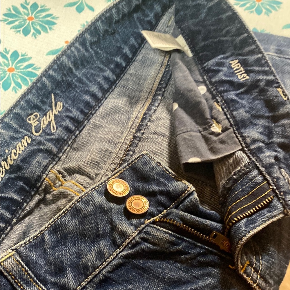 American Eagle Outfitters Blue Boot Cut Jeans - Picture 9 of 10